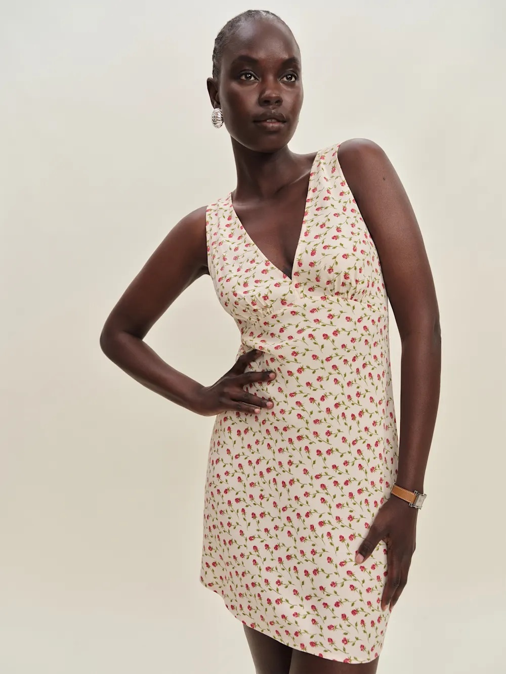 Reformation calix Mini Dress flower print